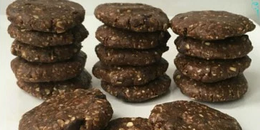 No Bake, Nut Free, Triple Chocolate Protein Cookie
