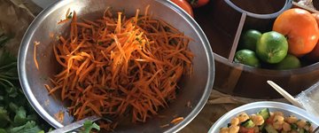 Carrot Salad with Feta, Parsley and Harissa
