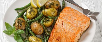 Citrus Salmon with Green Beans & Dill Potatoes