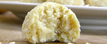 Raw Coconut Lemon Macaroons