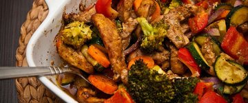 One-Pan Roasted Chicken and Veggies
