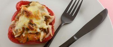 Turkey and Cheese Stuffed Peppers