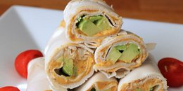 Turkey, Avocado and Hummus Roll Ups