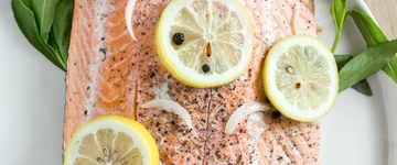 Slow Cooker Poached Salmon with Lemon & Herbs