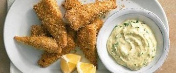 Easy Bites Chicken Sticks with Herbed Sauce