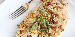 Baked Tilapia with Pecan Rosemary Topping