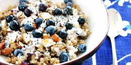 Breakfast Quinoa with Blueberries