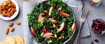 Kale Salad with Apples and Dates