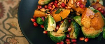 Warm Brussel Sprout Balsamic Salad