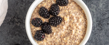 Blackberry Protein Overnight Oats