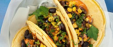 Refried Beans & Sweet Potato Tacos