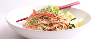 Soba Noodle Salad with Spicy Peanut Sauce (keto)