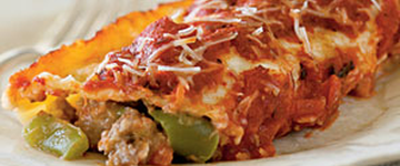 Sausage-Stuffed Manicotti