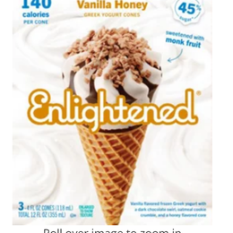 Enlightened Vanilla Honey Greek Yogurt Cones