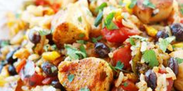 Brown Rice Fiesta Bowl with Chicken