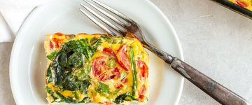 Bell Pepper & Spinach Egg Bake