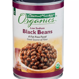 Central Market Organics Low Sodium Black Beans