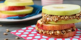 Apple Sandwiches with Almond Butter and.. 