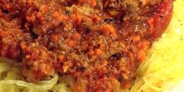 Bolognese with Spaghetti Squash