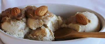 Olive Oil Ice Cream & Vanilla Coconut Ice Cream