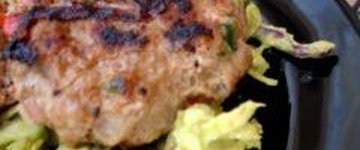Southwest Turkey Sliders over Spicy Avocado Slaw