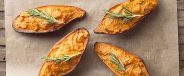 Rosemary Citrus Twice-Baked Sweet Potatoes