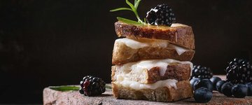 Blueberry & Lemon Grilled Cheese Sandwich