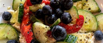 Cucumber and Blueberry Salad