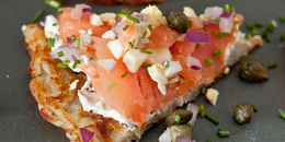 Smoked Salmon Potato Tartine