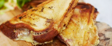 Anglo-French Toastie with Cheese & Ham