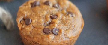 Banana Peanut Butter Chocolate Muffins