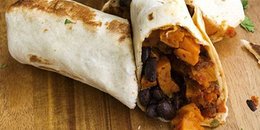 Sweet Potato and Black Bean Breakfast Burritos