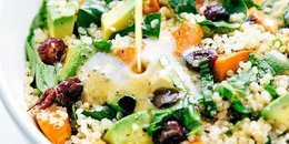 Roasted Sweet Potato Quinoa Salad