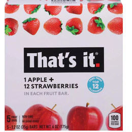 That's It Apple + Strawberry Fruit Bars