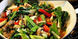 Vegetable Stir-fry with Tofu and Bok Choy