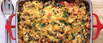 Bean, Lentil and Brown Rice Casserole