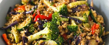 Brown Rice Stir-Fry with Vegetables