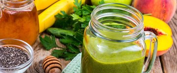Chia Peach Green Smoothie