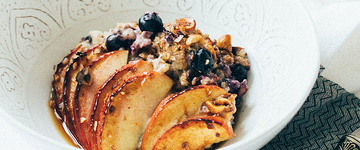 Oven Oats, Apples & Blueberries
