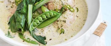 Asparagus + Pea Thai Green Curry