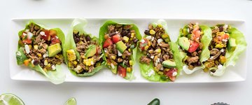 Lettuce Wrapped Turkey Tacos