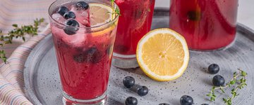 Lemon Blueberry Pomegranate Iced Tea