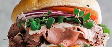 Roast Beef and Arugula Sandwich