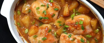 Baked Pineapple Teriyaki Chicken Thighs