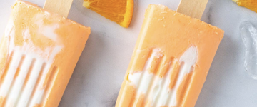 Keto Orange Creamsicle Pops