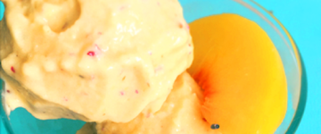 Peach Lavender Ice Cream