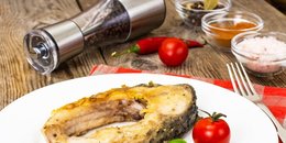 Chile Rubbed Fish with Mushrooms & Greens
