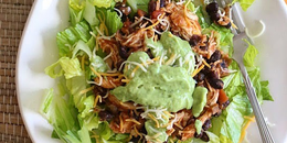 Crock Pot Chicken & Black Bean Taco Salad