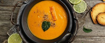 Creamy Carrot-Ginger Soup with Lime