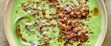 Farro in Herby Almond Milk
